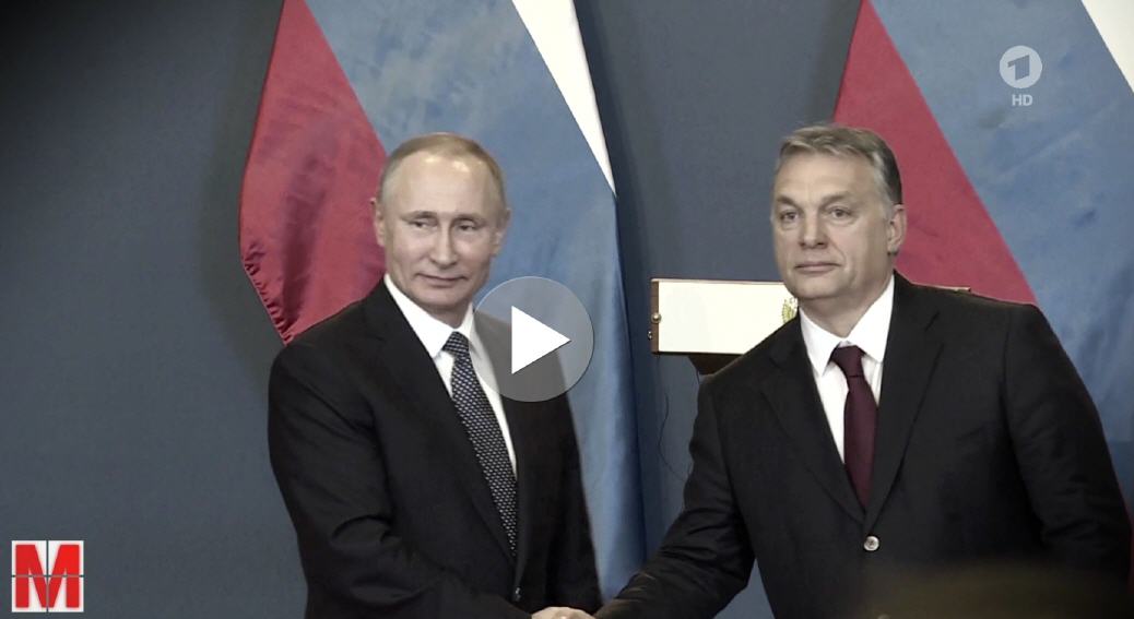 Gleichgesinnte - Putin & Orban.